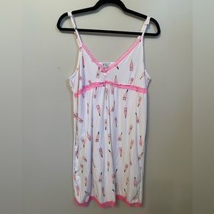Mentally Exhausted Champagne Print Nightgown